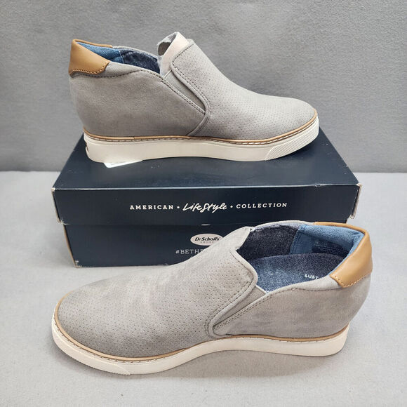 Dr. Scholl's Womens If Only Soft Gray Chelsea Boots Size 7 NIB - Picture 1 of 8